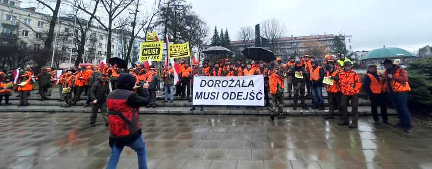 protest myśliwych