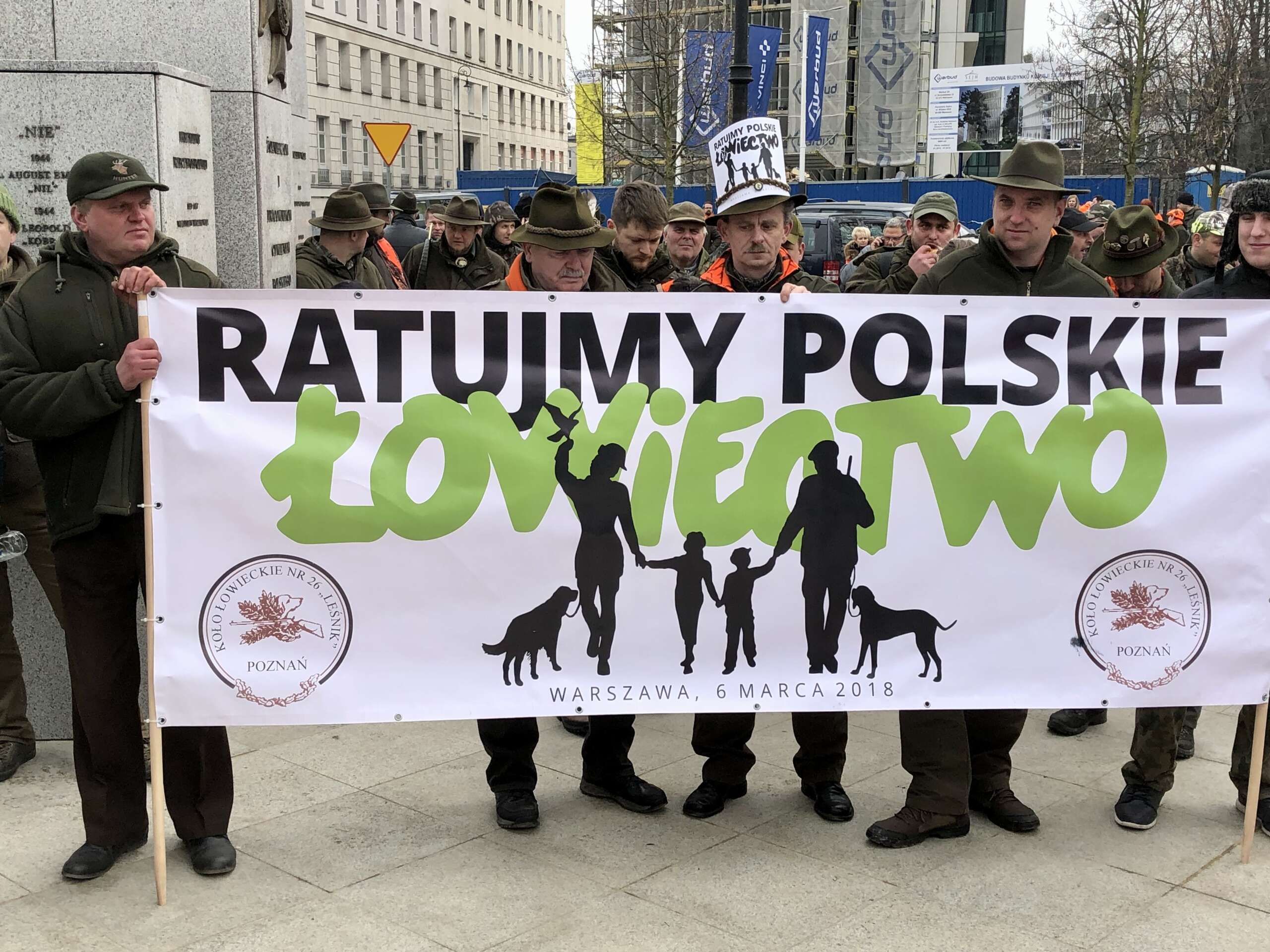 protest myśliwych Warszawa 2018 rok